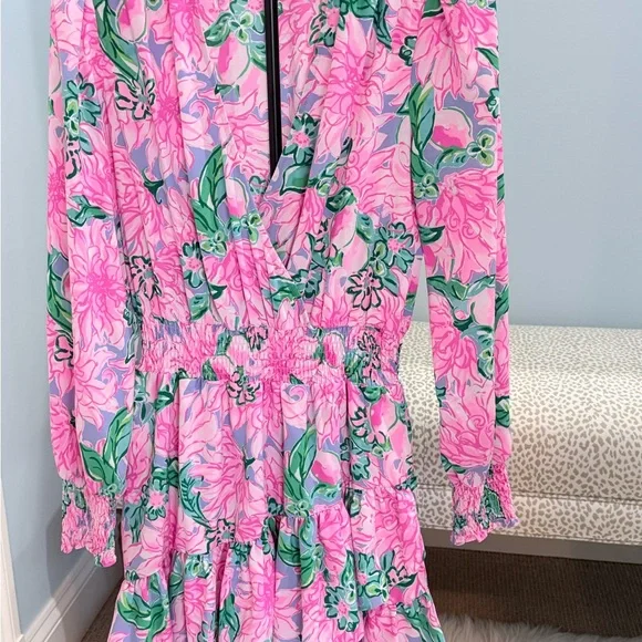 Lilly Pulitzer Pink Floral Dress - Picture 2 of 4